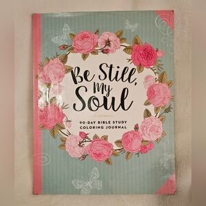 Be Still, My Soul 90-Day Bible Study Coloring Journal - Pink Floral